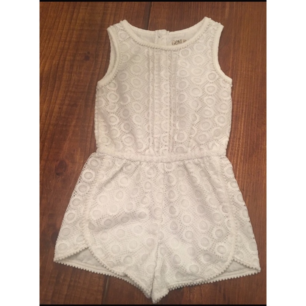 White lace romper
